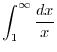 $\displaystyle{f(x) = \frac{1}{x}}$