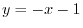 $\displaystyle{\sqrt{x} + \sqrt{y} = 1}$