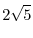 $\displaystyle{2x\log{x} + x}$