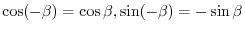 $\sin(\alpha + (-\beta))$
