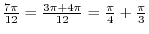 $\displaystyle{\sin(\frac{7\pi}{12})}$