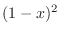 $(1-x)^{2}$