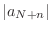 $\displaystyle \vert a_{N+n}\vert$