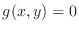 $g(x,y) = 0$
