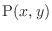 ${\rm P}(x,y)$