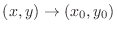 $(x,y) \rightarrow (x_{0},y_{0})$