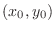 $(x_{0},y_0)$