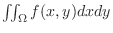 $\iint_{\Omega}f(x,y)dxdy$