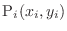 ${\rm P}_{i}(x_{i},y_{i})$