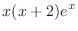 $\displaystyle{x(x+2)e^{x}}$