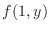 $f(1,y)$