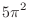 $\displaystyle{5\pi^2}$