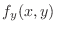 $\displaystyle f_{y}(x,y)$