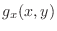 $\displaystyle g_{x}(x,y)$