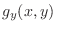 $\displaystyle g_{y}(x,y)$