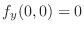 $f_{y}(0,0) = 0$