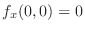 $f_{x}(0,0) = 0$