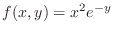 $\displaystyle{f(x,y) = x^{2}e^{-y}}$