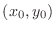 $(x_{0},y_{0})$