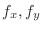 $f_{x},f_{y}$