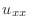 $\displaystyle u_{xx}$