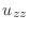 $\displaystyle u_{zz}$