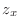 $\displaystyle z_x$
