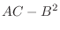 $AC-B^2$