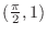 $(\frac{\pi}{2},1)$