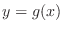 $y = g(x)$