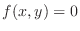 $f(x,y) = 0$