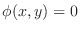 $\phi(x,y) = 0$