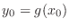 $y_{0} = g(x_{0})$