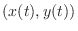 $(x(t),y(t))$