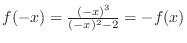 $f(-x) = \frac{(-x)^3}{(-x)^2 - 2} = -f(x)$