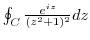 $\oint_{C}\frac{e^{iz}}{(z^2 + 1)^2}dz$