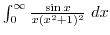 $\int_{0}^{\infty}\frac{\sin{x}}{x(x^2 + 1)^{2}} dx$