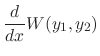 $\displaystyle \frac{d}{dx}W(y_{1},y_{2})$