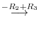 $\displaystyle \stackrel{- R_{2} + R_{3}}{\longrightarrow}$