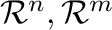 ${\mathcal R}^{n},{\mathcal R}^{m}$