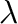 $\lambda$