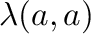 $\displaystyle \lambda ({\bf a},{\bf a})$