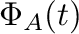 $\displaystyle \Phi_{A}(t)$