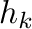 $\displaystyle h_{k}$