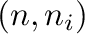 $(n,n_{i})$