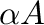 $\displaystyle \ \alpha {\bf A}$