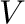$\displaystyle V$