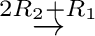 $\displaystyle \stackrel{2 R_{2} + R_{1}}{\rightarrow }$