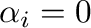 $\alpha_{i} = 0$