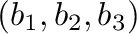 $(b_{1},b_{2},b_{3})$